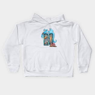 Napping dragon Kids Hoodie